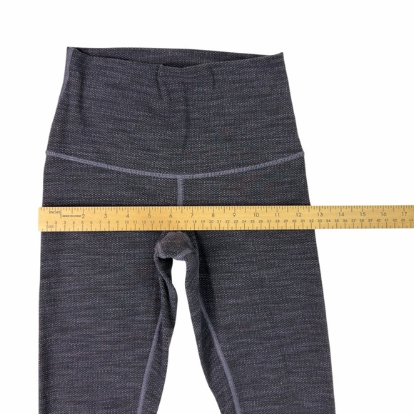 Lululemon Wunder Under Variegated Knit HR Warm Leggings Purple Gray Women’s Sz 2 - Picture 8 of 11